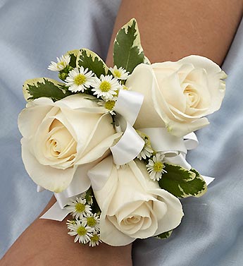 Blue and White Corsage from 1-800-FLOWERS.COM-95311