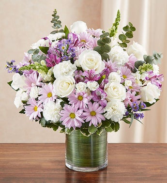 Cherished Memories Lavender  White