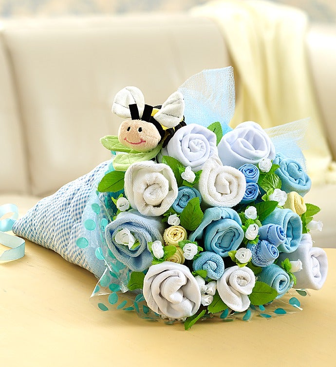 BaBEE Layette Bouquet – Blue or Pink