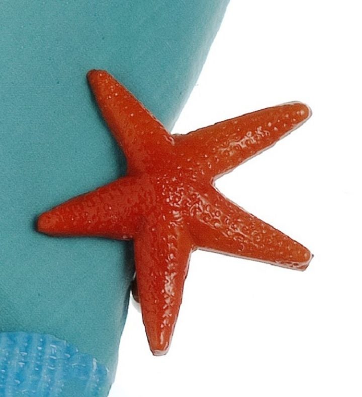 Set of Eight Starfish Napkin Rings