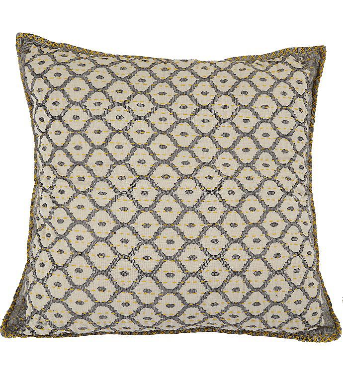 Artisan Hand Loomed Cotton Square Pillow