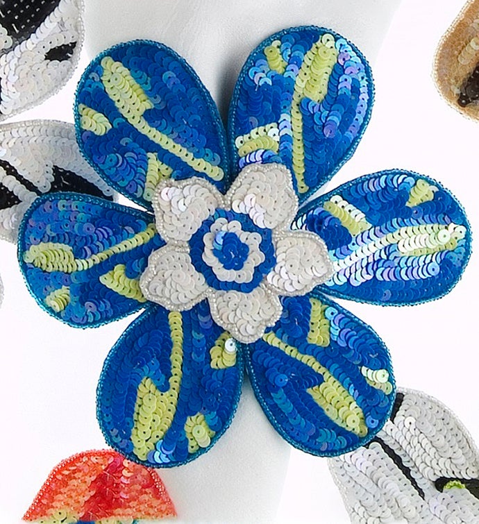 Set of Four BIG FLOWER! Napkin Rings