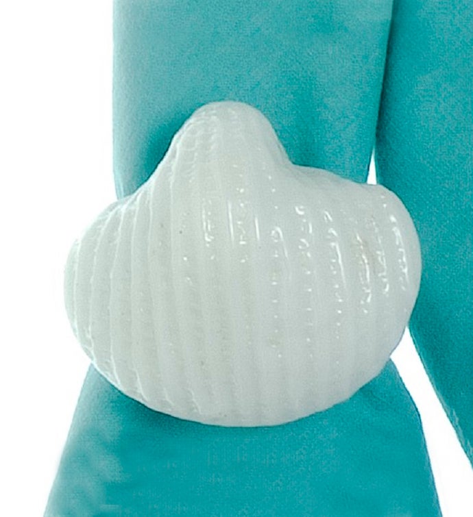 Set of Eight Scallop Shell Napkin Rings