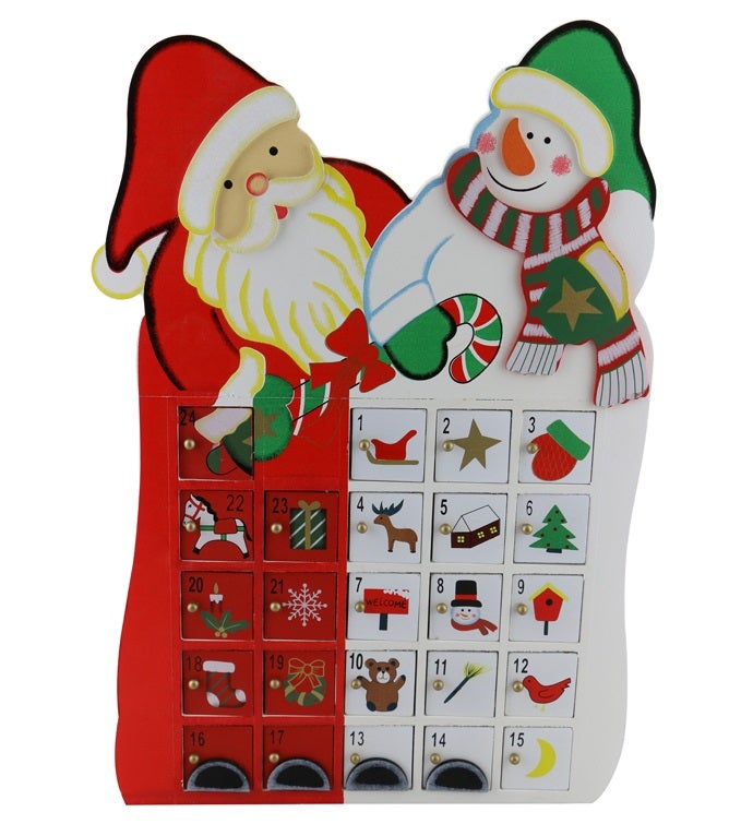 Santa and Snowman Advent Calendar