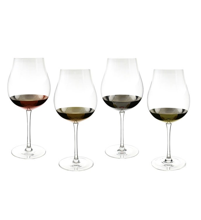 Tulip Shaped Wine Glass Set