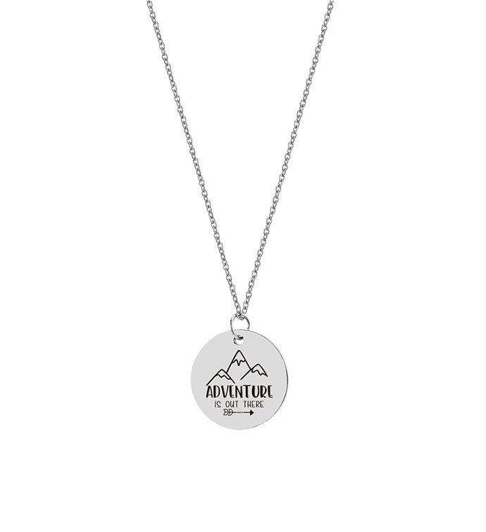 Adventure Is Out There  Charm Necklace