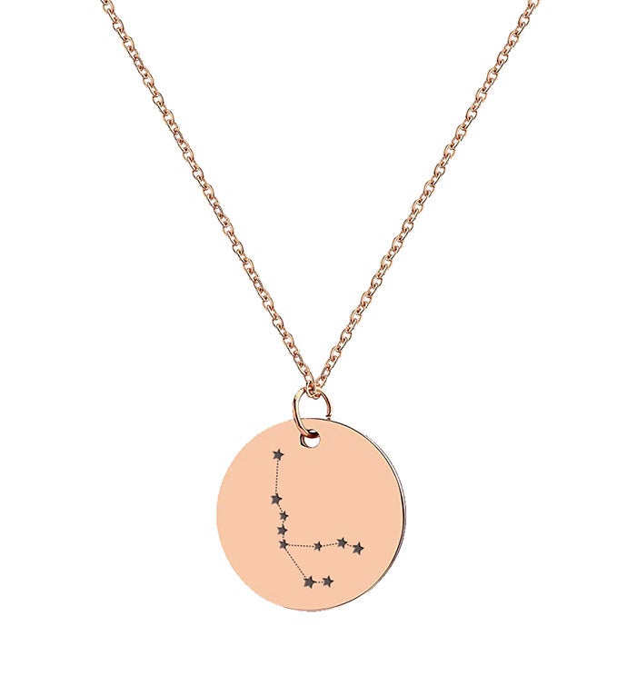 Rose Gold Astrological Star Sign Necklace