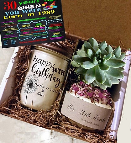 Milestones Birthday Succulent Spa Gift Box