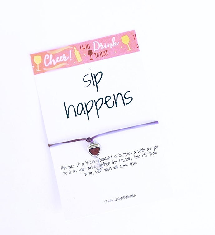 Sip Happens Wish Bracelet