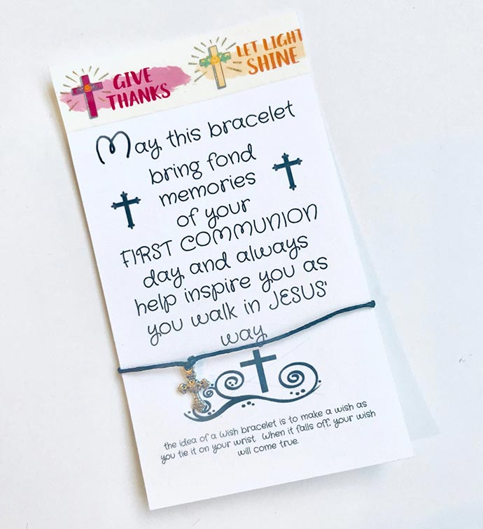First Communion Boy Wish Bracelet