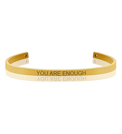 Anavia - You Are Enough Motivational Cuff Bangle Bracelet
