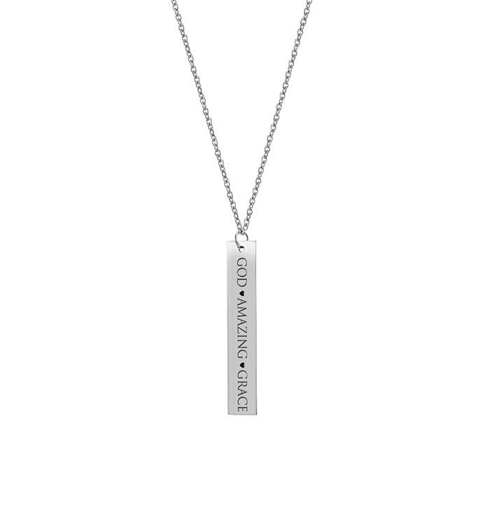 Amazing grace on sale bar necklace