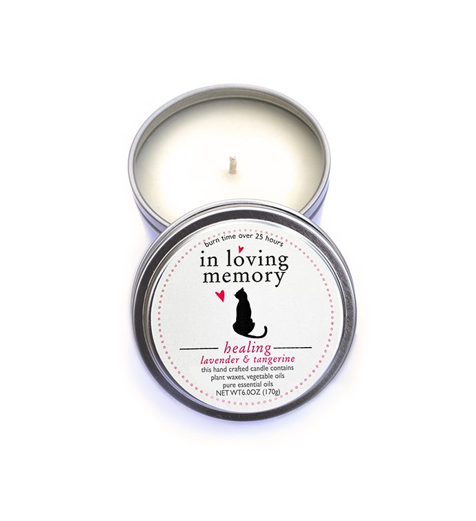 Cat Lovers Pet Memorial Candle