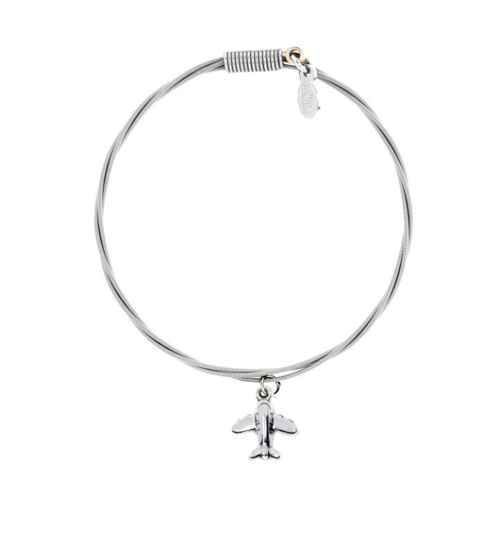 "Leaving On A Jetplane" - Guitar String Bracelet