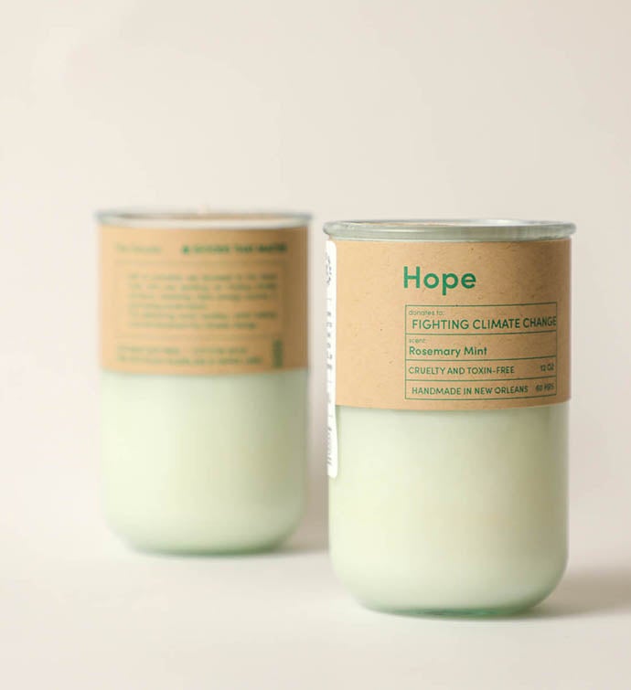 Hope Candle -  Gives To Fighting Climate Change: Sierra Club