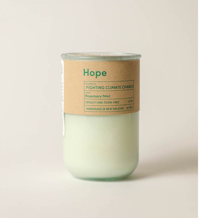 Hope Candle    Gives To Fighting Climate Change: Sierra Club