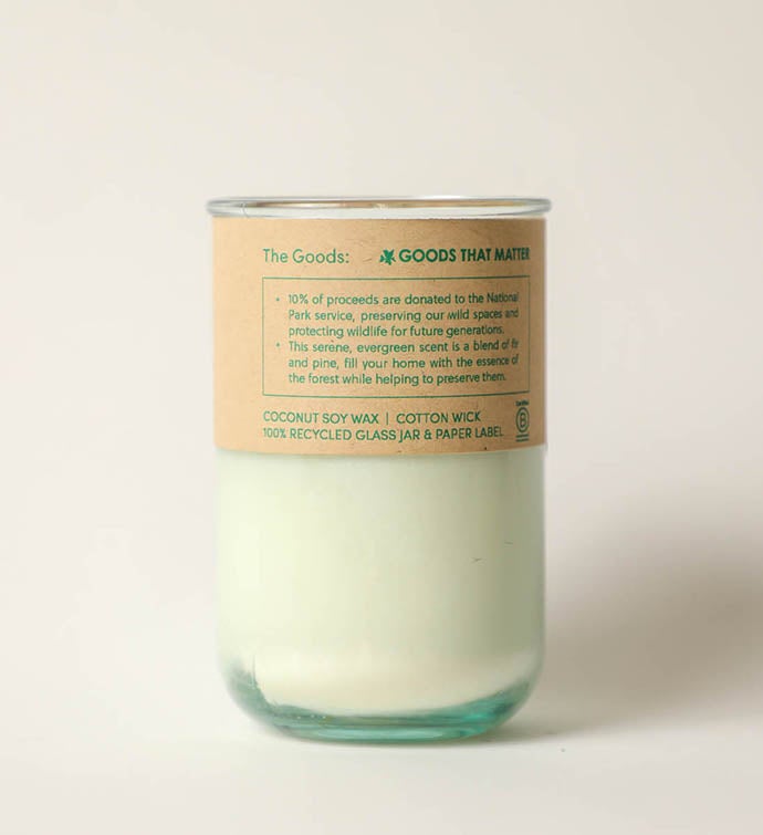 Protect - Forest Pine Scent Candle, Gives To National Parks