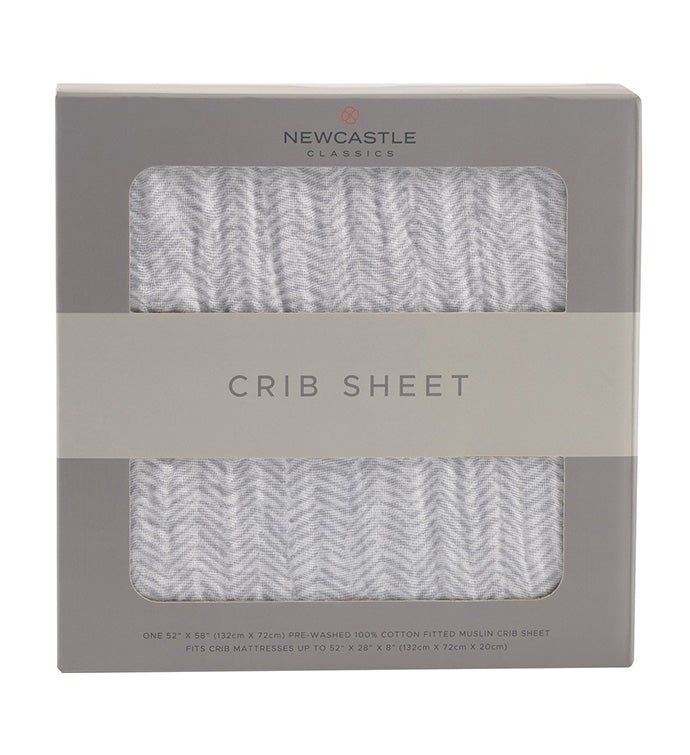 Cotton Muslin Crib Sheet - Simple