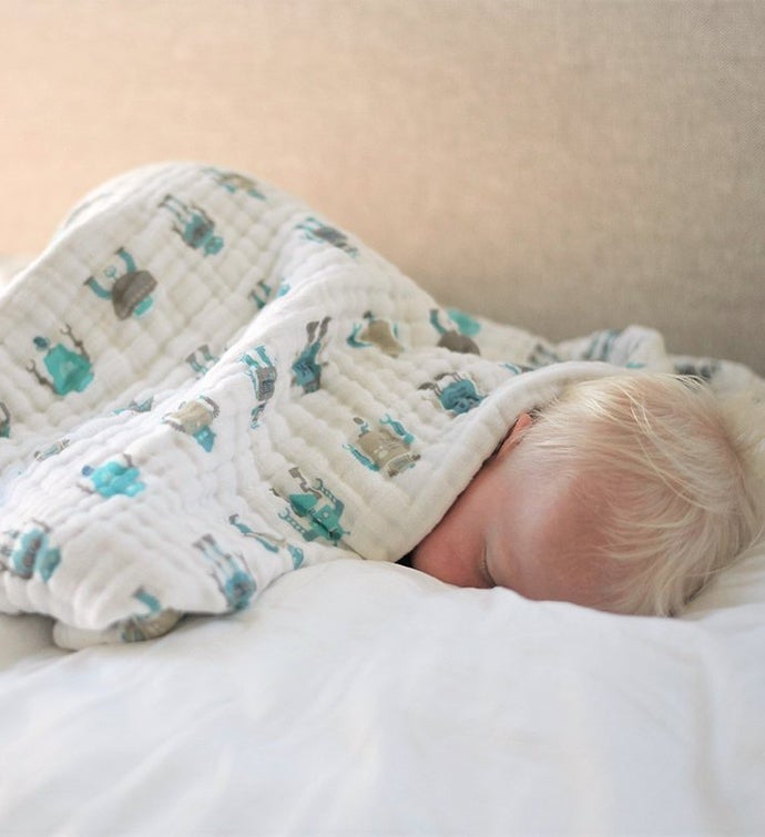 Bamboo Muslin Blanket - Machines!