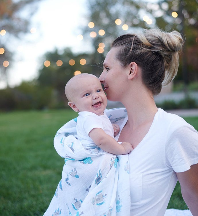 Cotton Muslin Swaddle - Stripes