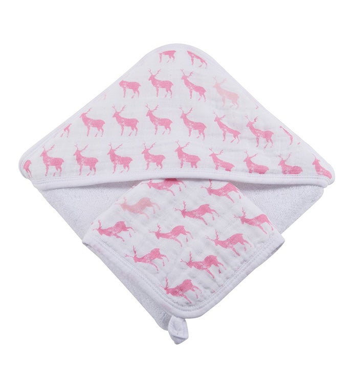 Hooded Towel & Washcloth Set