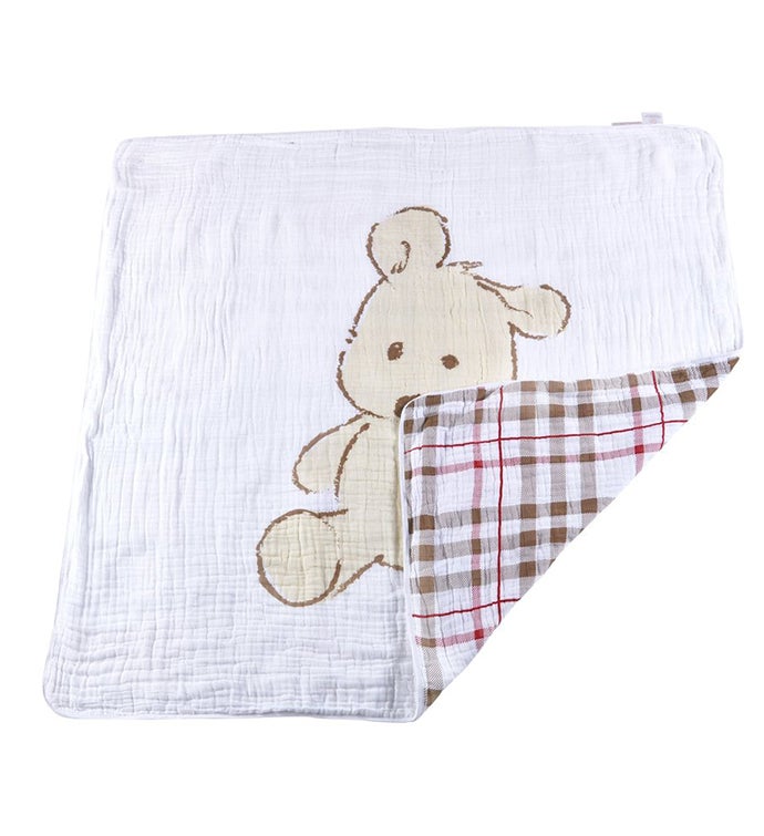 Cotton Muslin Blanket   Large Animal