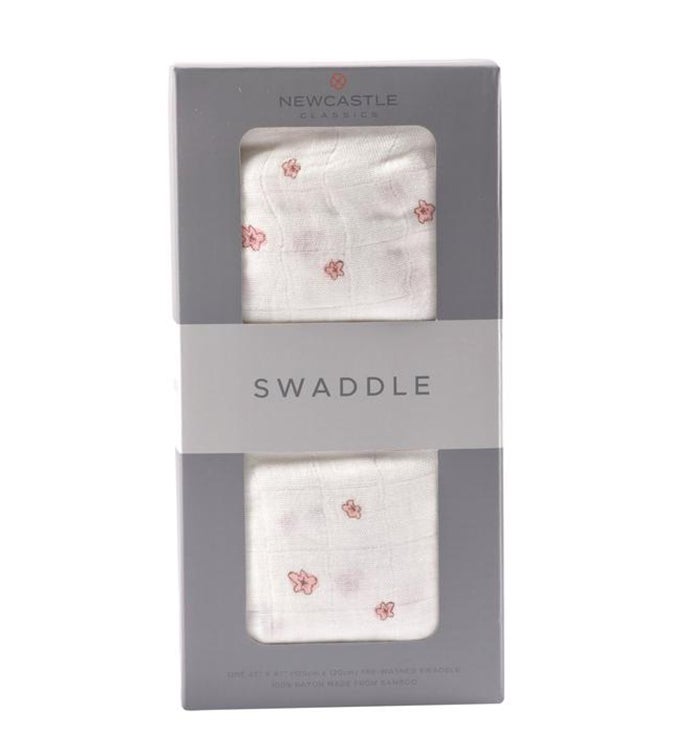 Bamboo Muslin Swaddle   Floral