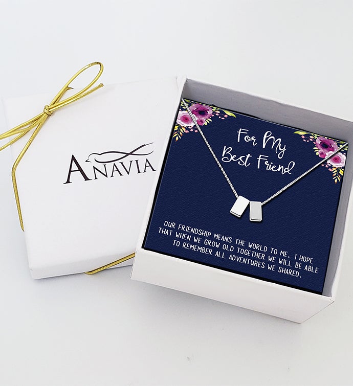 Anavia To My Best Friend Necklace Gift, Best Friend Birthday Gift