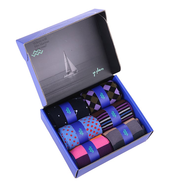 Mio Marino   6 pack Swank Array Sock Collection