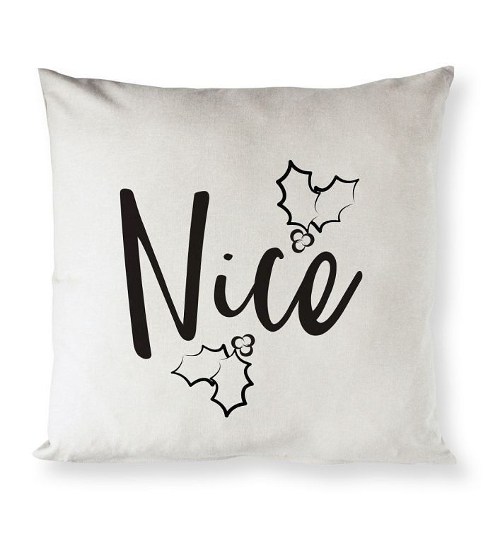 Naughty or Nice Holiday Pillow Cover