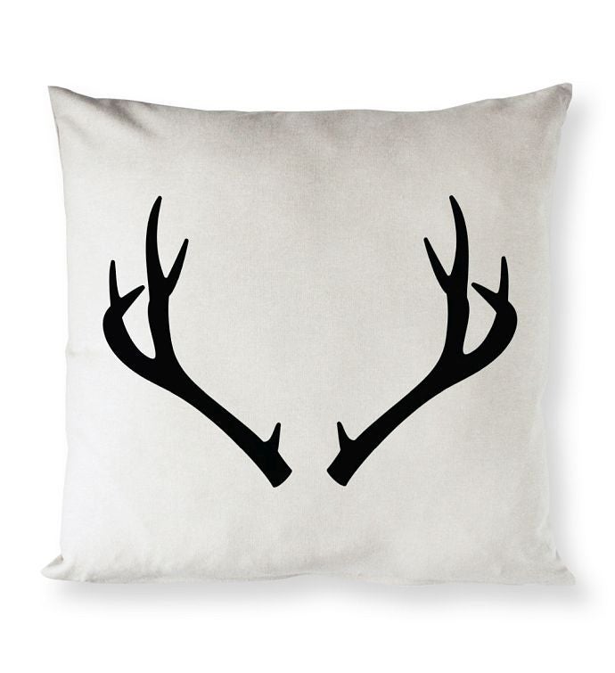 Deer Antler Pillow Cover