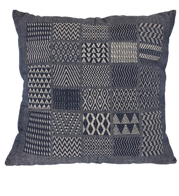 Artisan Hand Loomed Cotton Square Pillow