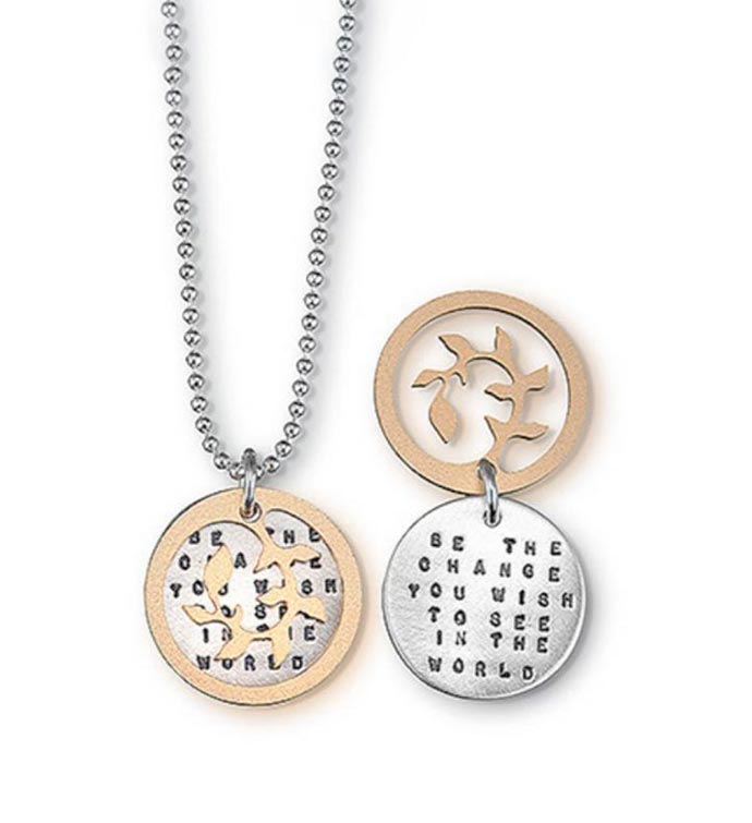 Gandhi Quote Necklace