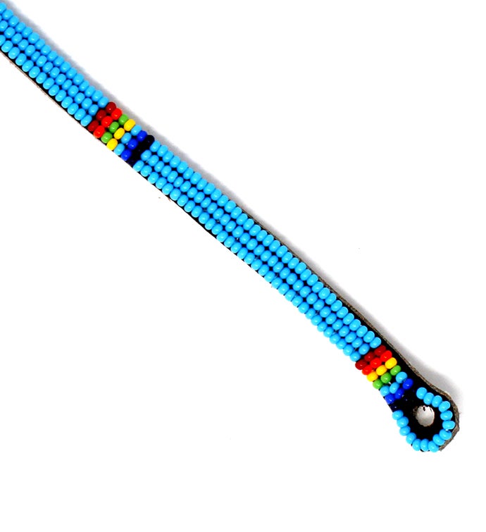 Maasai Bead Unisex Leather Wrap Bracelet, Set Of 4