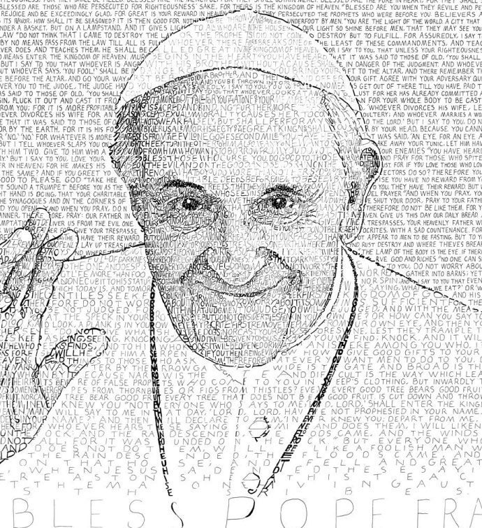 Pope Francis Word Art