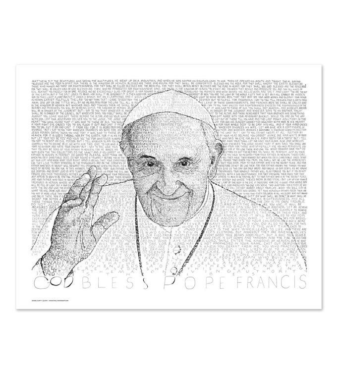 Pope Francis Word Art