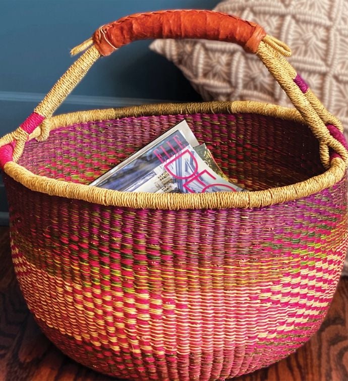 Handmade Bolga Market Basket
