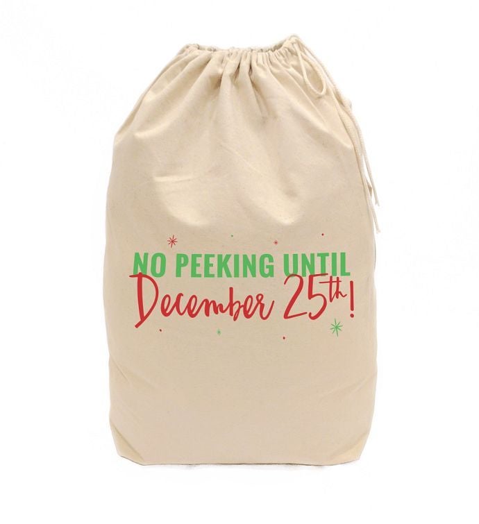 Christmas Santa Sack For Presents And Holiday Decorations