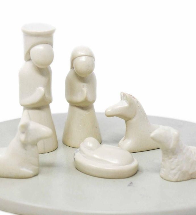 Hand-Carved Nativity Soapstone Sculpture