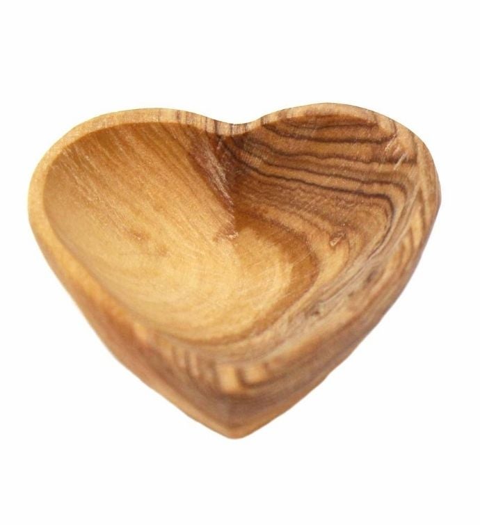 Petite Olive Wood Trinket Bowls (Set of 2)