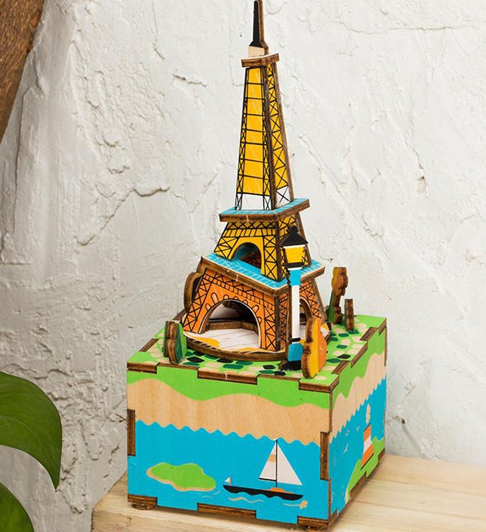 Romantic Eiffel DIY 3D Wooden Puzzle
