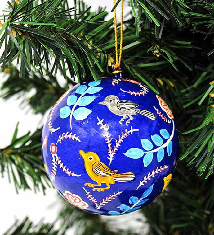 Hand Painted Bird Ornaments