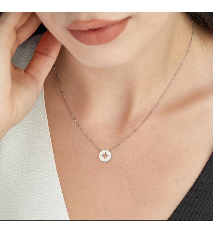 New Beginnings Compass Card Necklace and Jewelry Gift Set