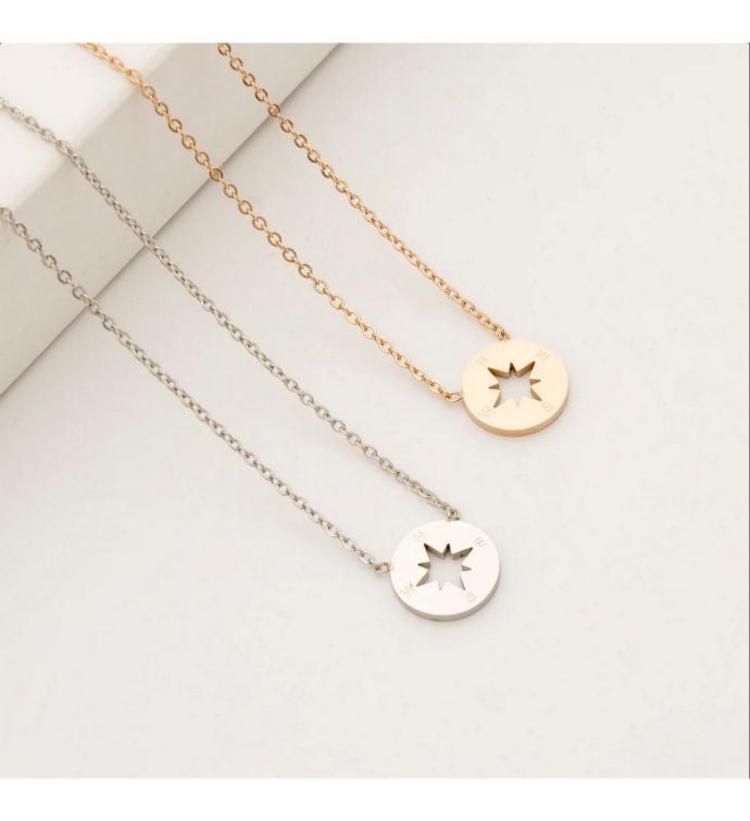 New Beginnings Compass Card Necklace and Jewelry Gift Set