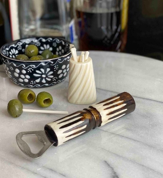 Bar Kit Cocktail Picks With Jar & Bottle Opener