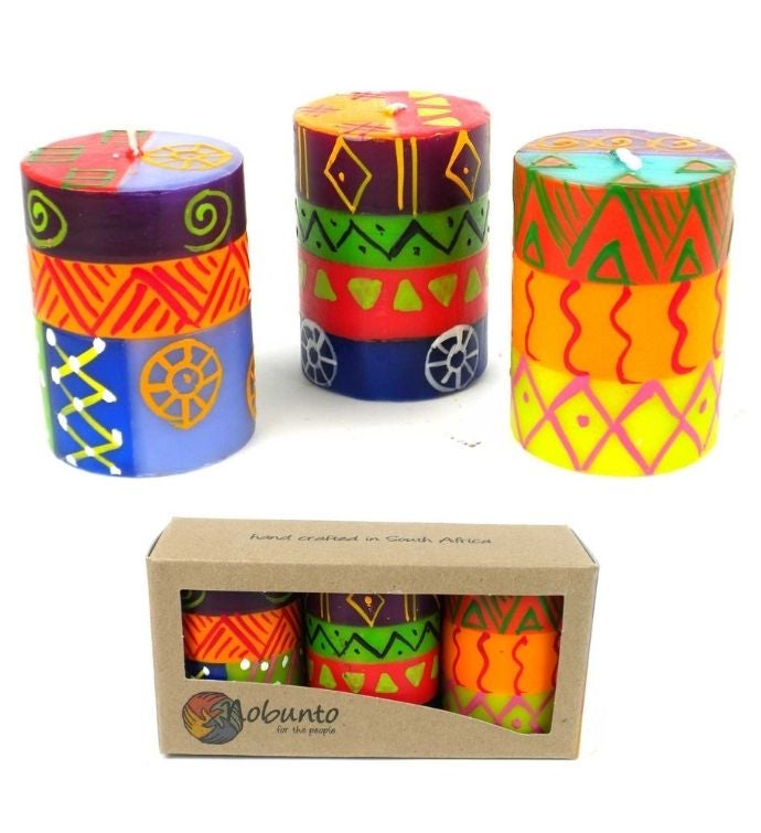 Hand painted Votive Unscented Candles