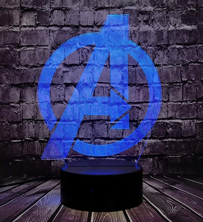 Superhero 3d Illusion Led Decorative Lights