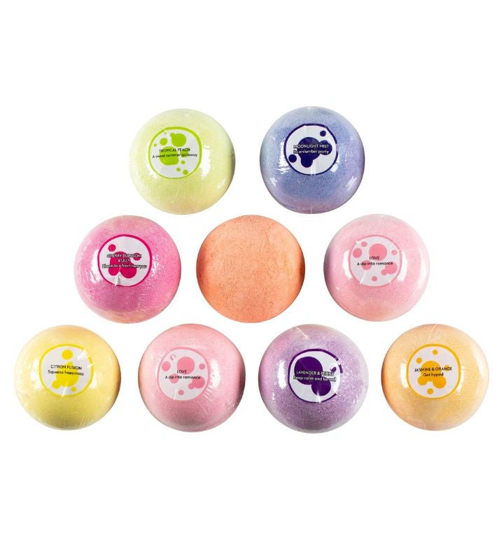 Happy Day Fizzers 9pcs Bath Bomb Spa Gift Set