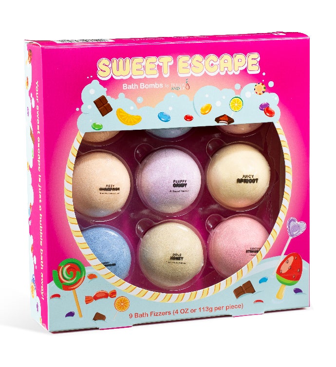 Sweet Escape 9pcs Bath Bomb Spa Gift Set