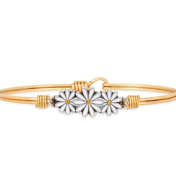 Daisies Bangle Bracelet